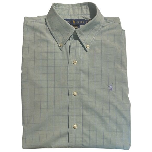 Men's Ralph Lauren Performance Classic Fit Mint Green Button Down Size Small - Picture 3 of 8